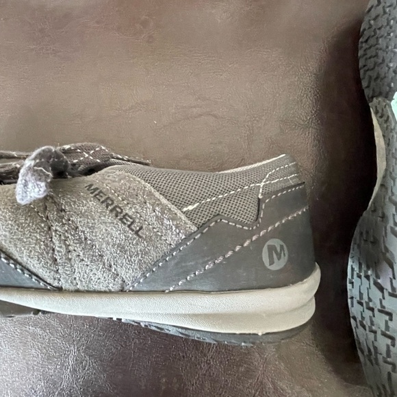 Merrell Granite gray suede Albany Lace Trail performance outdoor hiking size 7.5 - Picture 7 of 17
